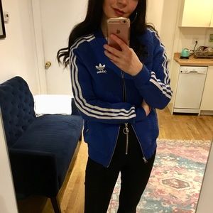 Adidas zip up track sweater